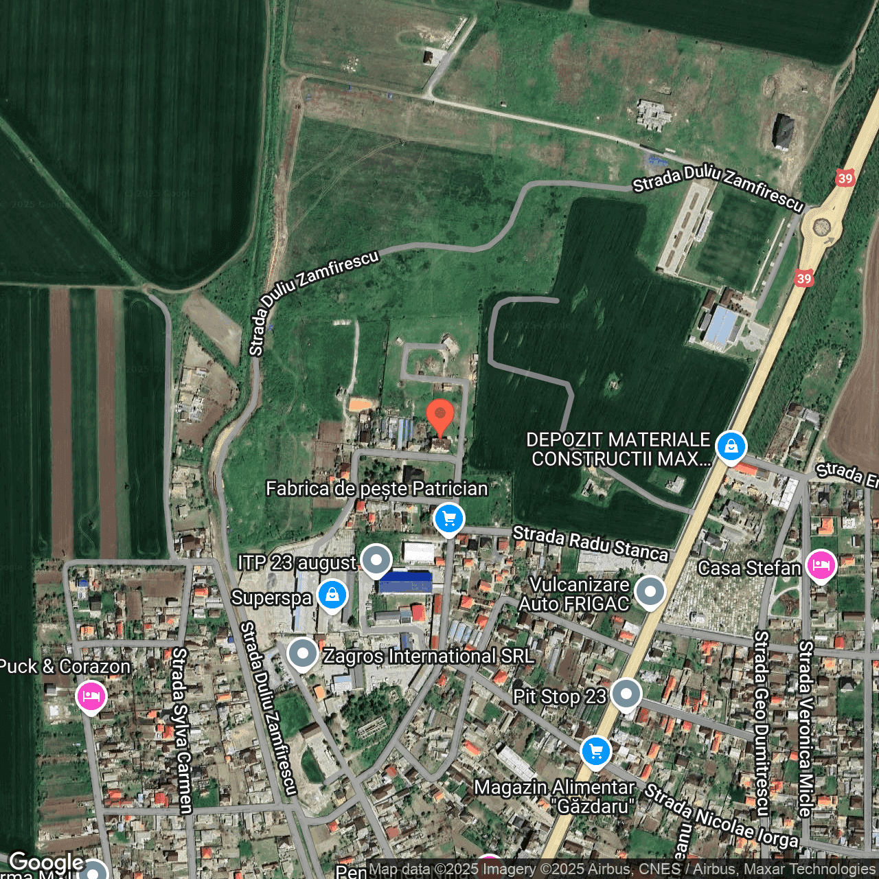 Poza harta hybrid, zoom 16, adresa 23 August, Str. Alexandru Vlahuta nr 2, , judetul