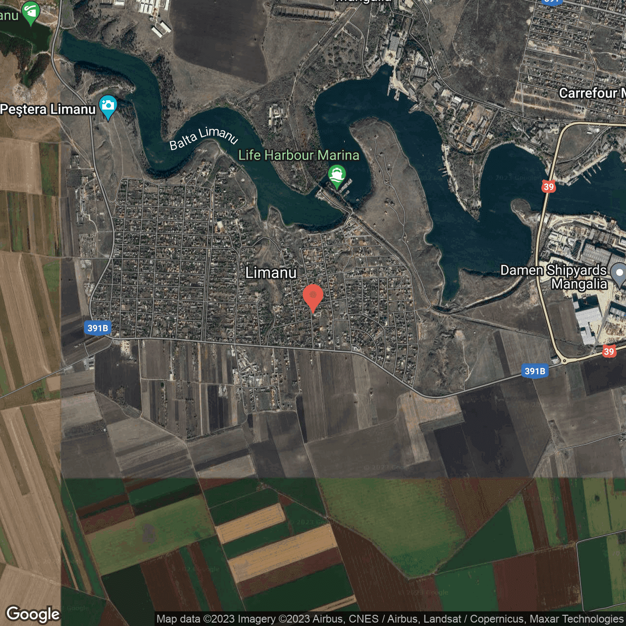 Poza harta hybrid, zoom 14, adresa Limanu, str. Morii, nr. 10, , judetul