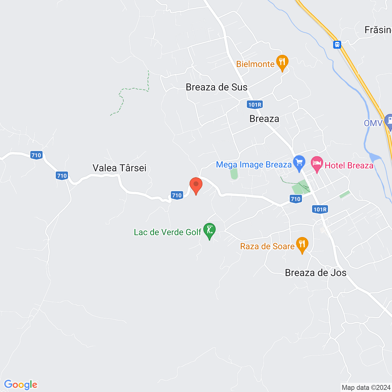 Poza harta streetview, zoom 14, adresa Breaza De Sus, Str. Ocinei, Nr. 81B, , judetul