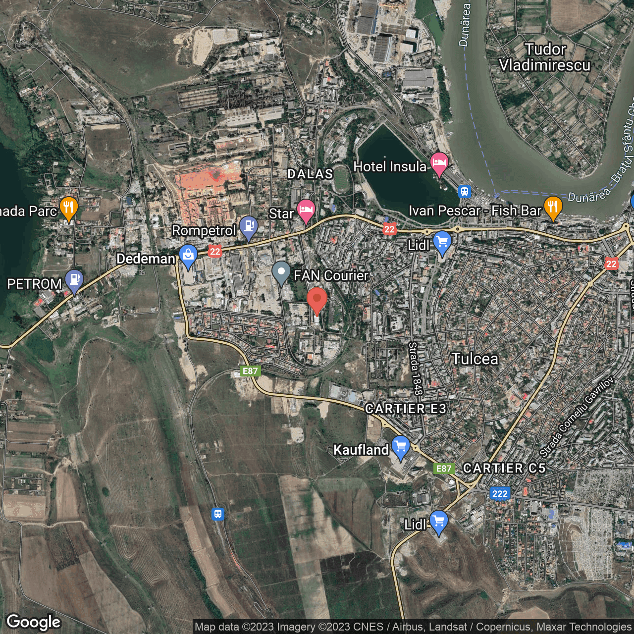 Poza harta hybrid, zoom 14, adresa Combustibilului Tulcea, , judetul