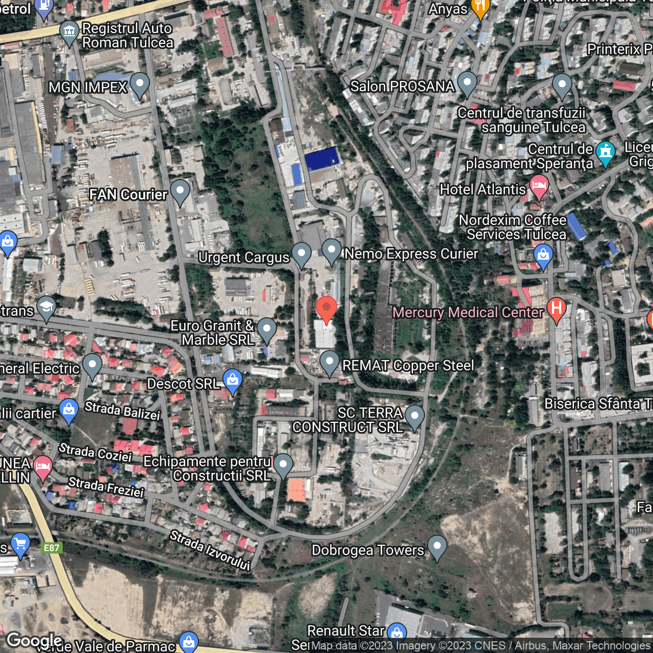 Poza harta hybrid, zoom 16, adresa Combustibilului Tulcea, , judetul