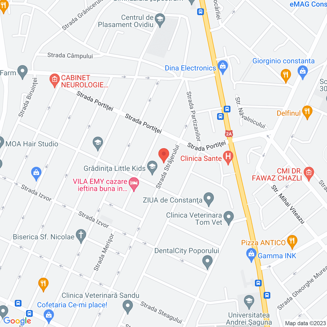 Poza harta streetview, zoom 16, adresa Strajerului 24 Constanta, , judetul