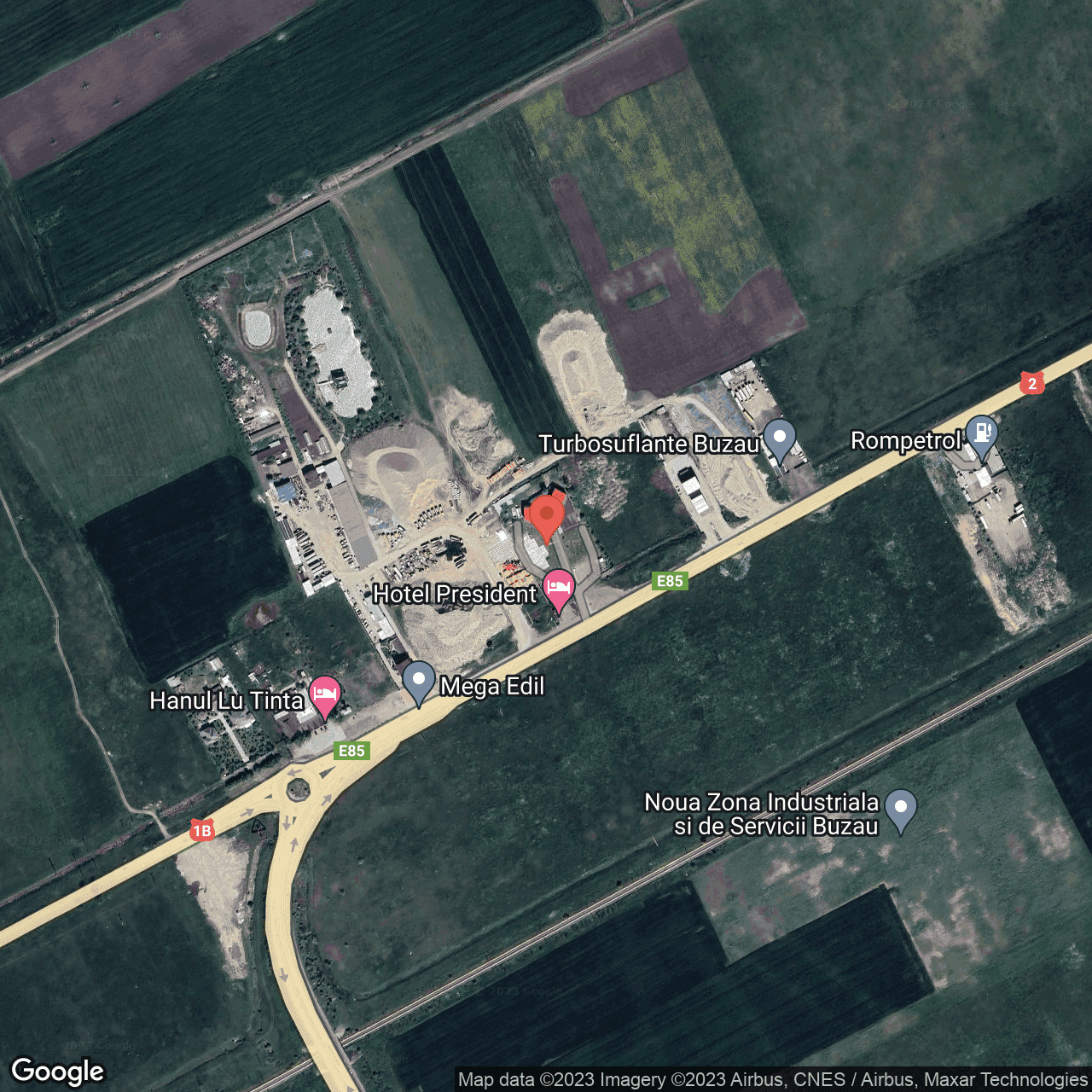 Poza harta hybrid, zoom 16, adresa Merei, , judetul