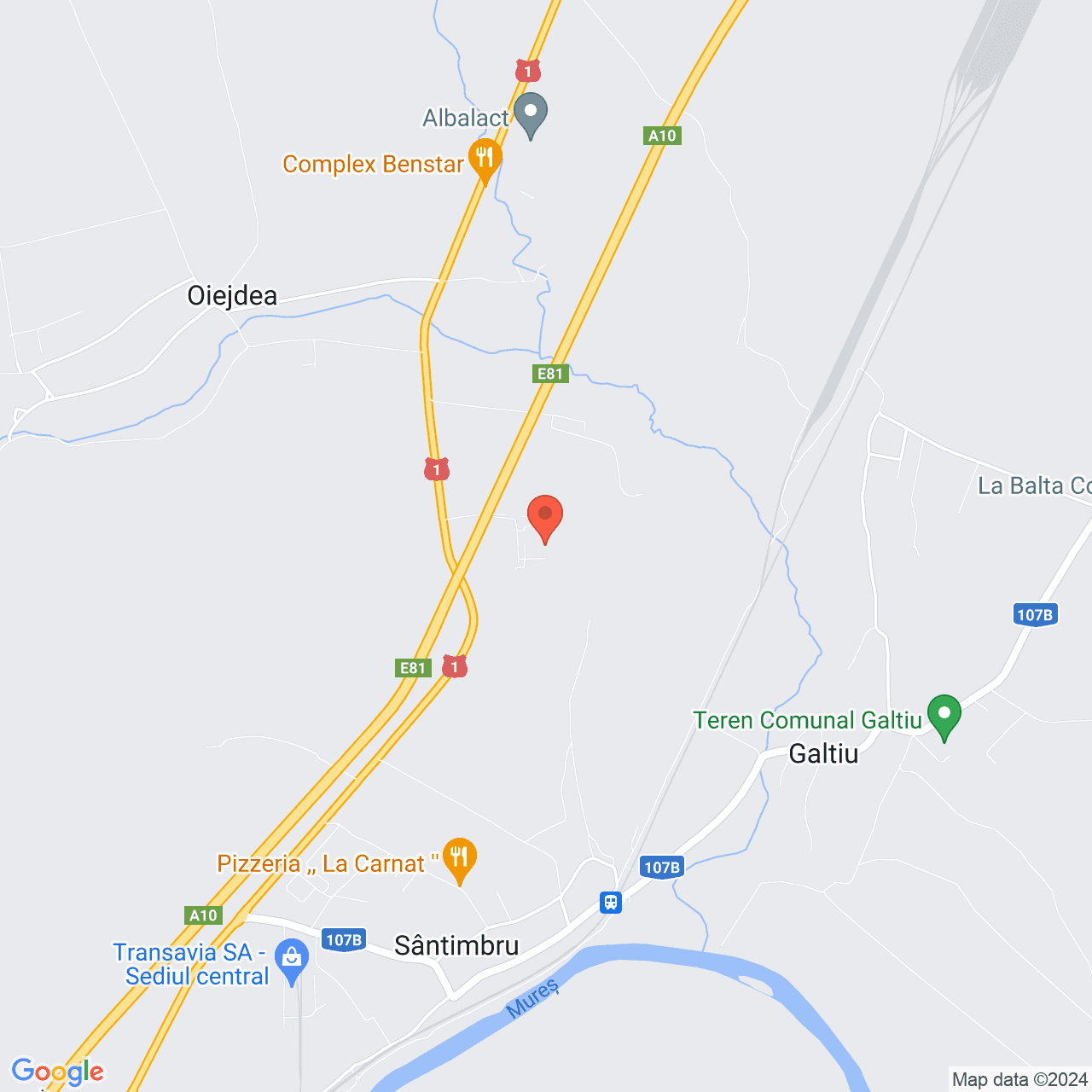 Poza harta streetview, zoom 14, adresa Oiejdea Alba, , judetul