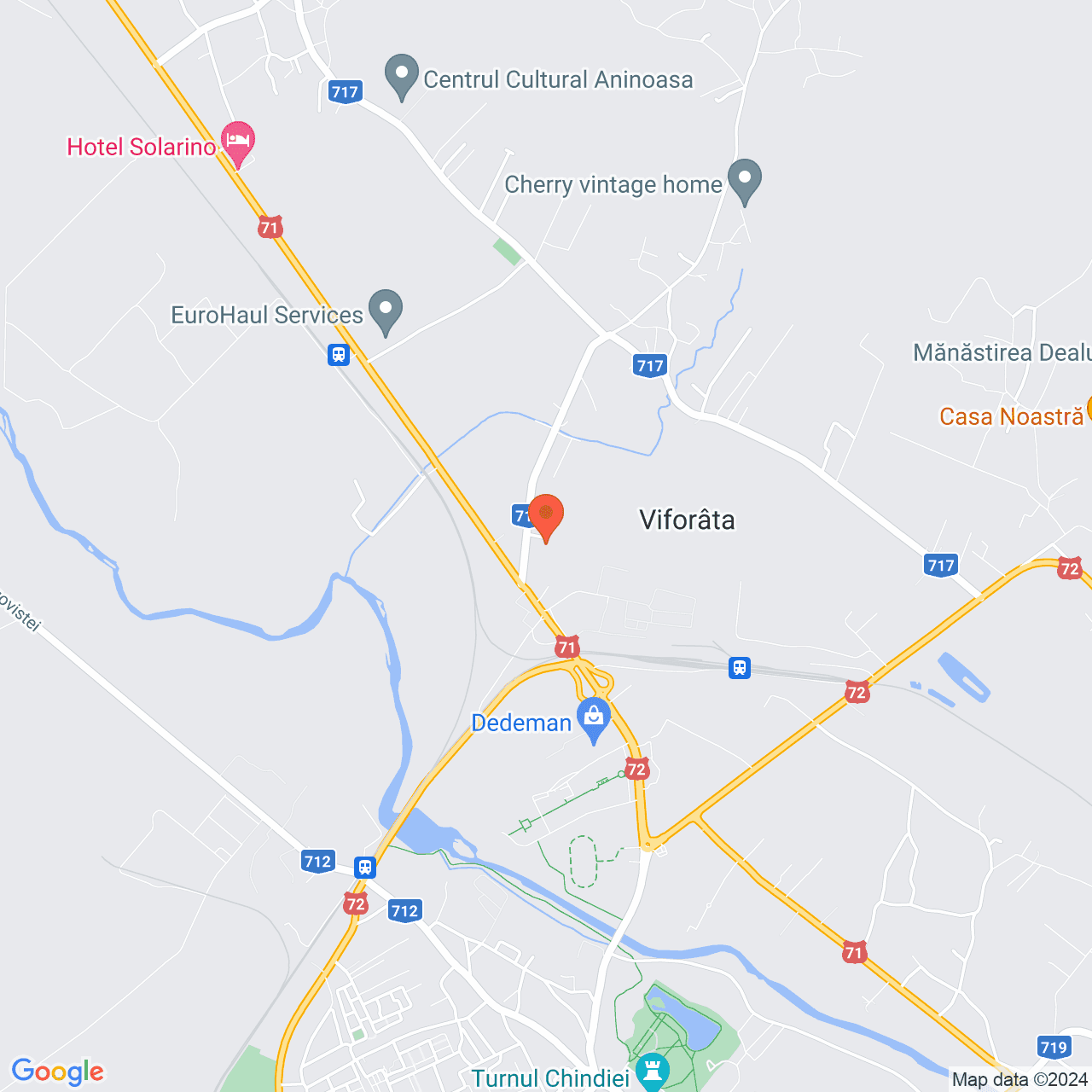 Poza harta streetview, zoom 14, adresa str. Mihai Viteazul Viforata Aninoasa, , judetul