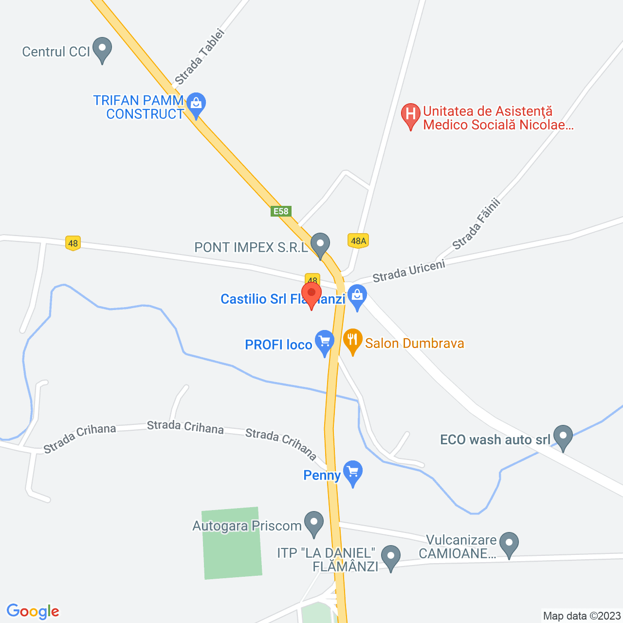 Poza harta streetview, zoom 16, adresa Nicolae Bălcescu, oraș Flămănzi, , judetul