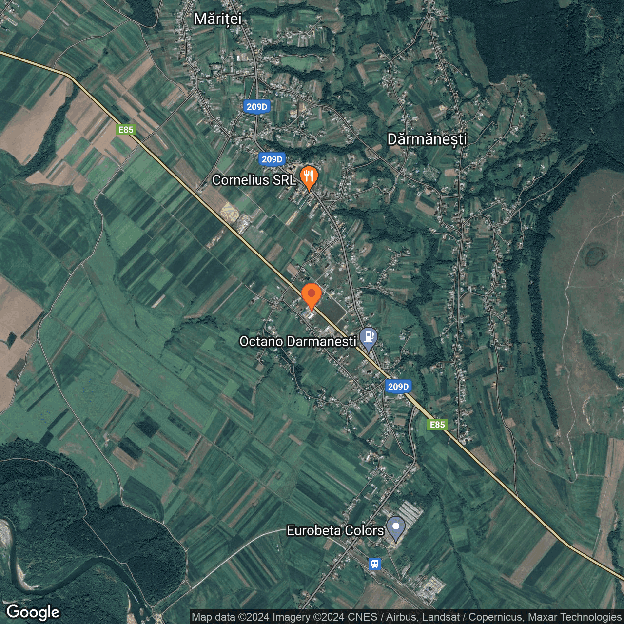 Poza harta hybrid, zoom 14, adresa Darmanesti Suceava, , judetul
