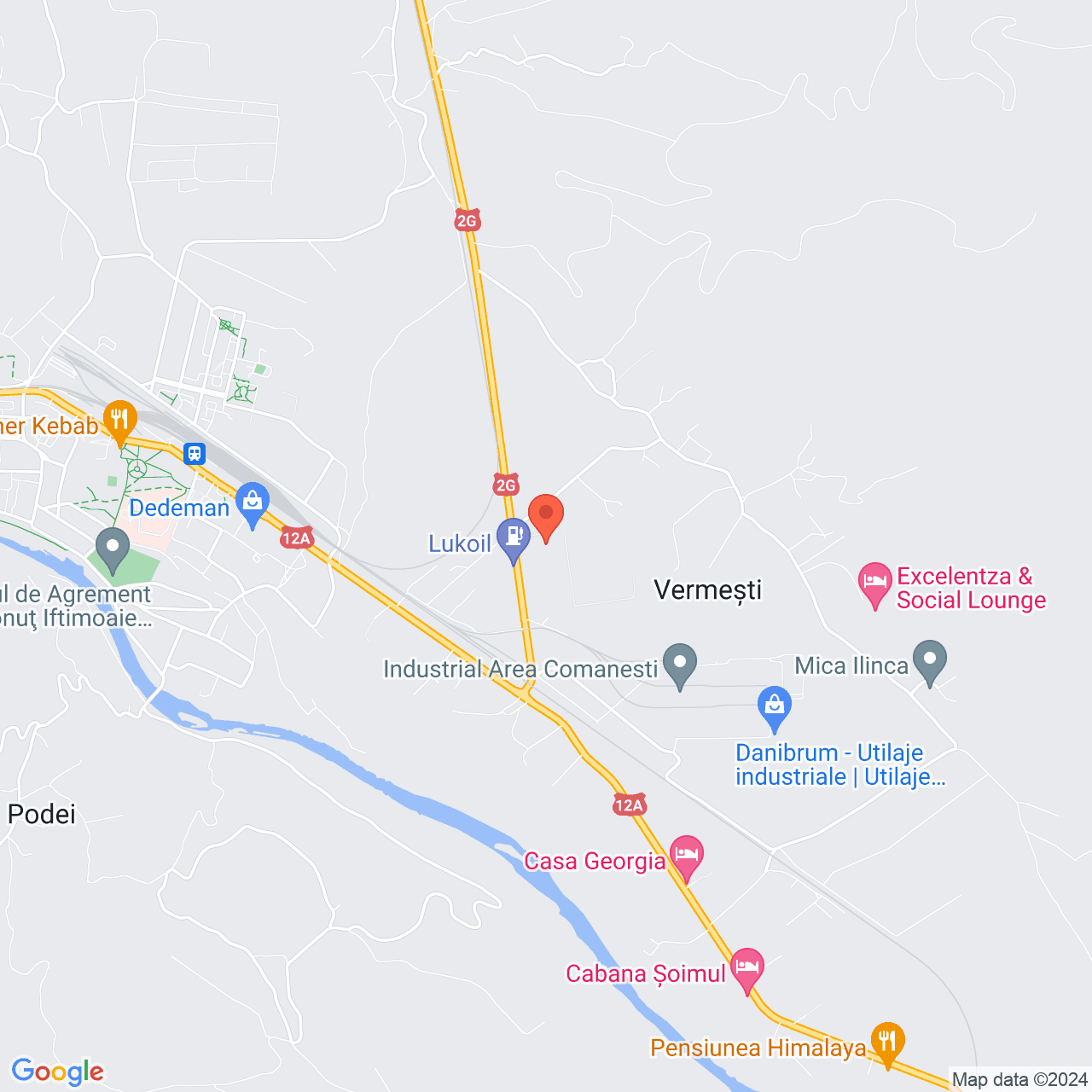 Poza harta streetview, zoom 14, adresa str. Combinatului, Comănești, , judetul