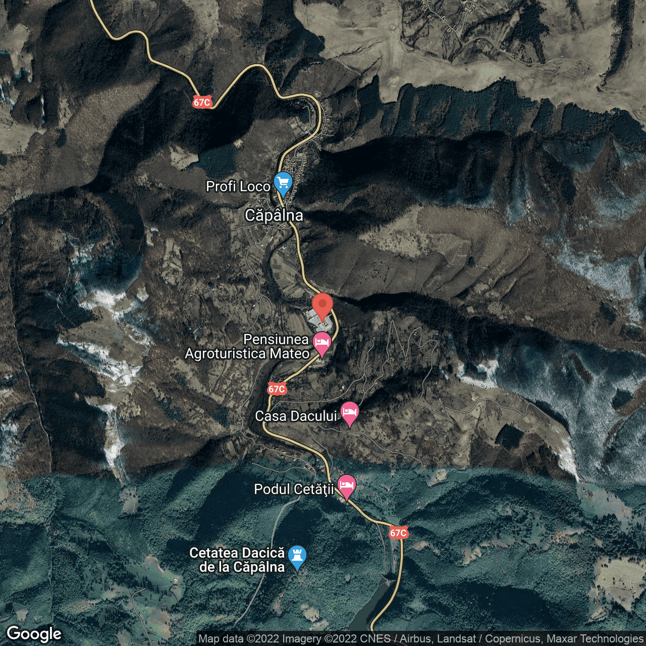 Poza harta hybrid, zoom 14, adresa Sasciori, judetul Alba