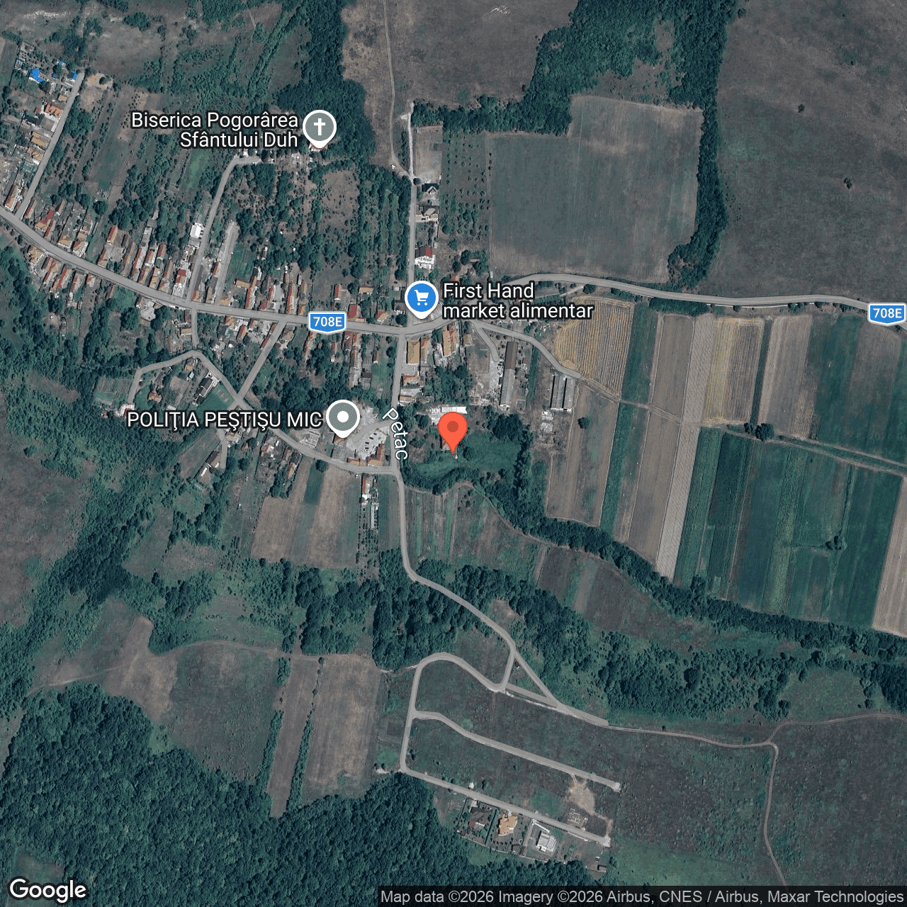 Poza harta hybrid, zoom 16, adresa Pestișu Mic, nr. 66, Jud. Hunedoara, , judetul
