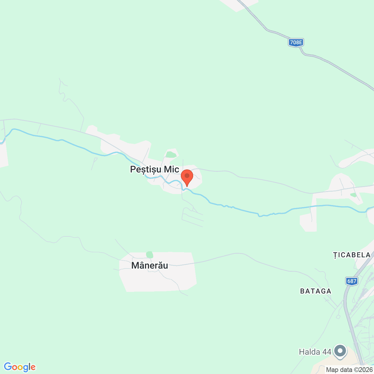 Poza harta streetview, zoom 14, adresa Pestișu Mic, nr. 66, Jud. Hunedoara, , judetul