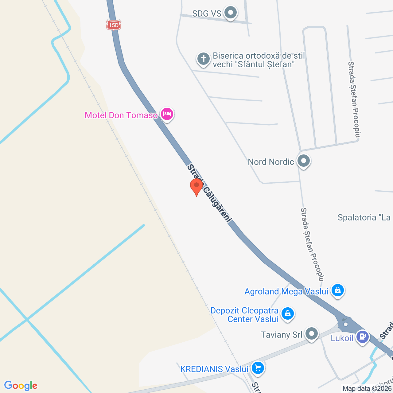 Poza harta streetview, zoom 16, adresa Vaslui, Str. Călugăreni, Nr. 111, , judetul
