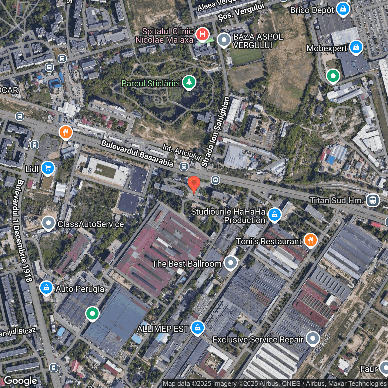 Poza harta hybrid, zoom 16, adresa București, B-dul Basarabia, Nr. 250, Sectorul 3, , judetul