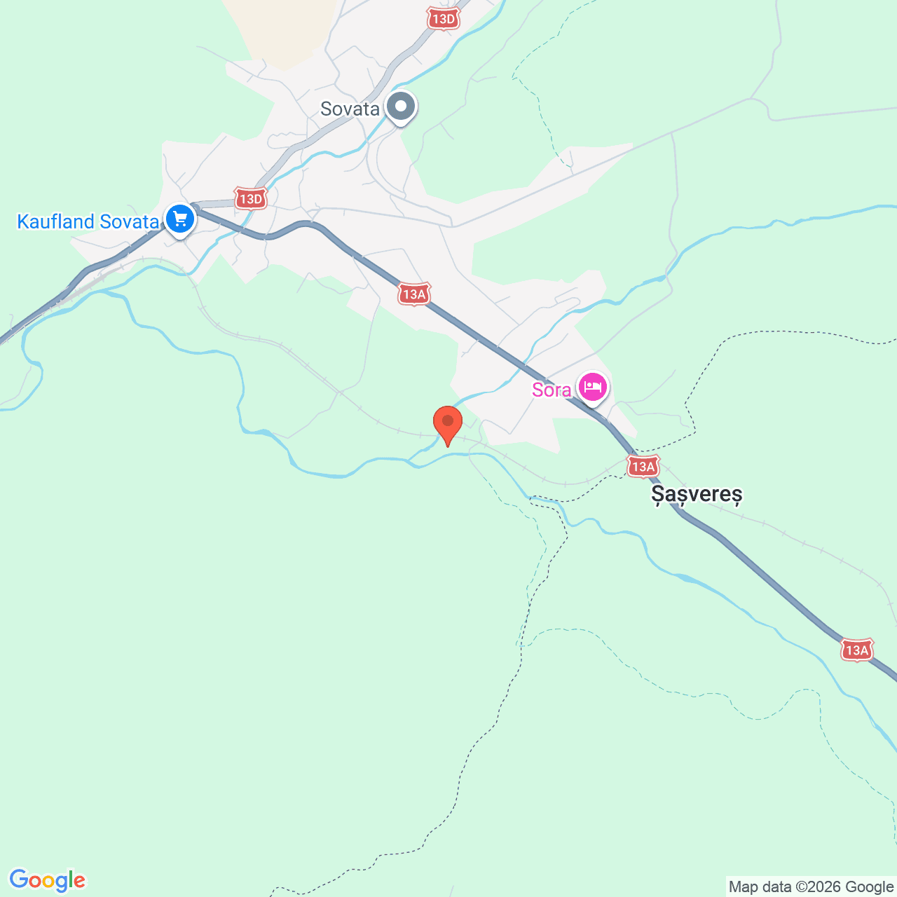 Poza harta streetview, zoom 14, adresa Sovata, str. Praidului, nr. 143C, , judetul