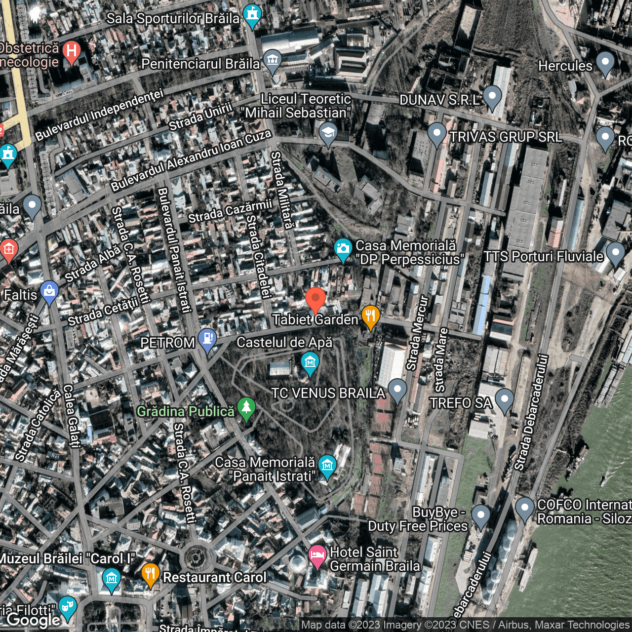 Poza harta hybrid, zoom 16, adresa Brăila, str. Vadul Schelei, nr. 14, , judetul