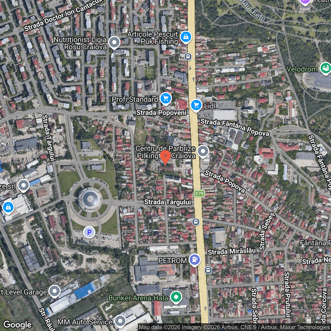 Poza harta hybrid, zoom 16, adresa Strada Nicolae Romanescu Craiova, , judetul