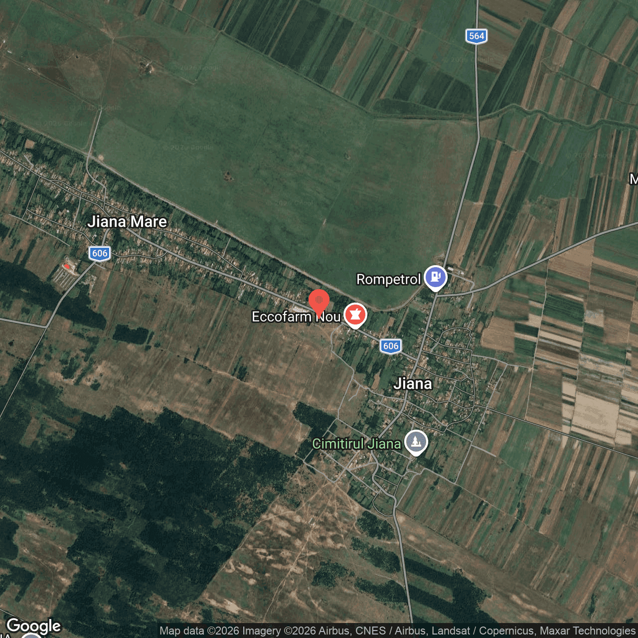 Poza harta hybrid, zoom 14, adresa Jiana Mare Mehedinti, , judetul