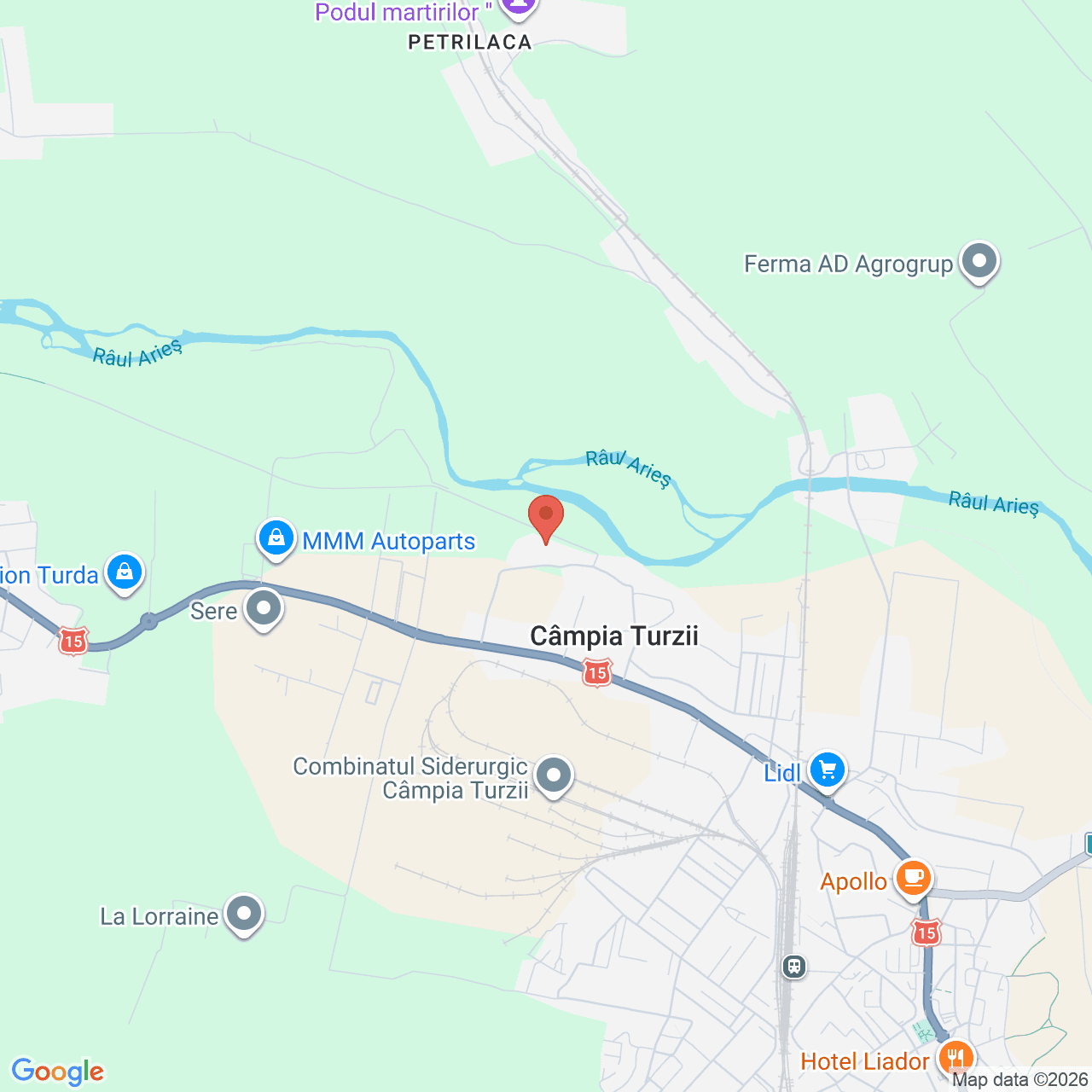 Poza harta streetview, zoom 14, adresa Campia Turzii Cluj, , judetul