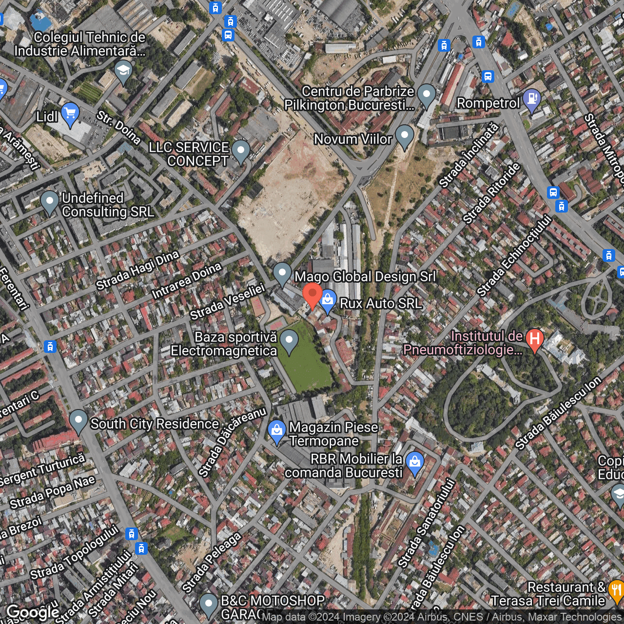 Poza harta hybrid, zoom 16, adresa str. Veseliei nr.5A, Sector 5, București, , judetul