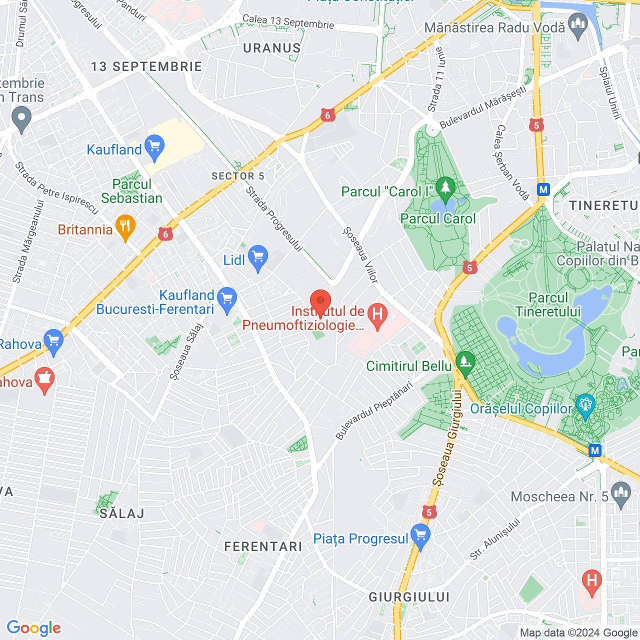 Poza harta streetview, zoom 14, adresa str. Veseliei nr.5A, Sector 5, București, , judetul