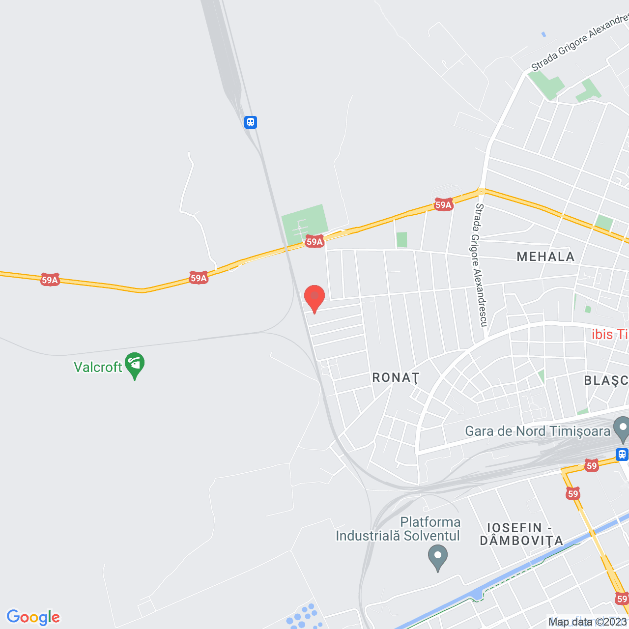 Poza harta streetview, zoom 14, adresa Rarau 13 Timisoara, , judetul