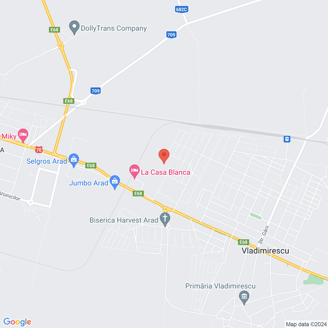 Poza harta streetview, zoom 14, adresa Vladimirescu, str.Praga, nr.7 Arad, , judetul