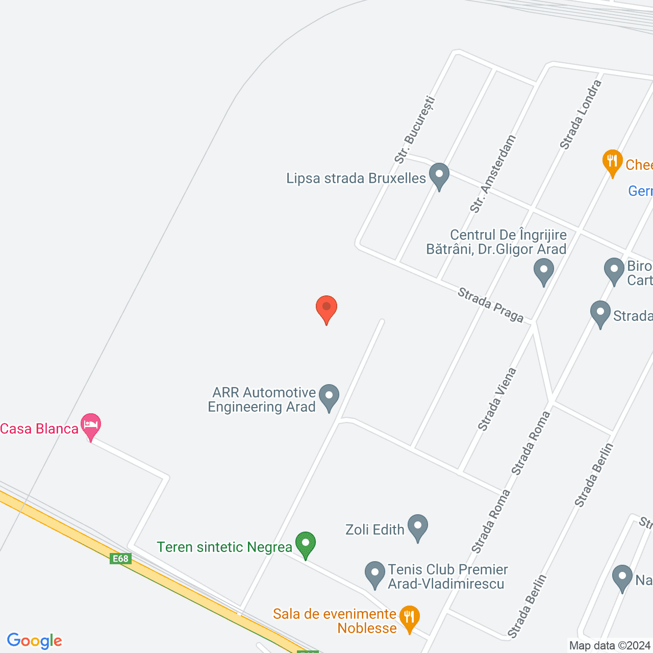 Poza harta streetview, zoom 16, adresa Vladimirescu, str.Praga, nr.7 Arad, , judetul