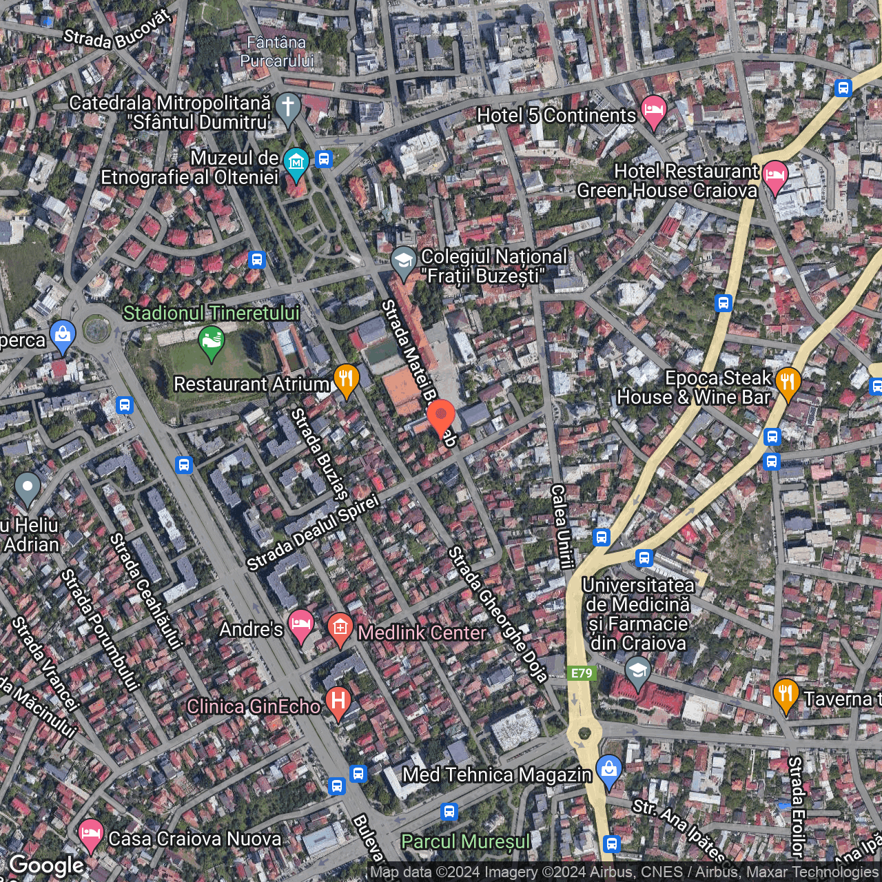 Poza harta hybrid, zoom 16, adresa Craiova, str. Matei Basarab nr.20 , , judetul