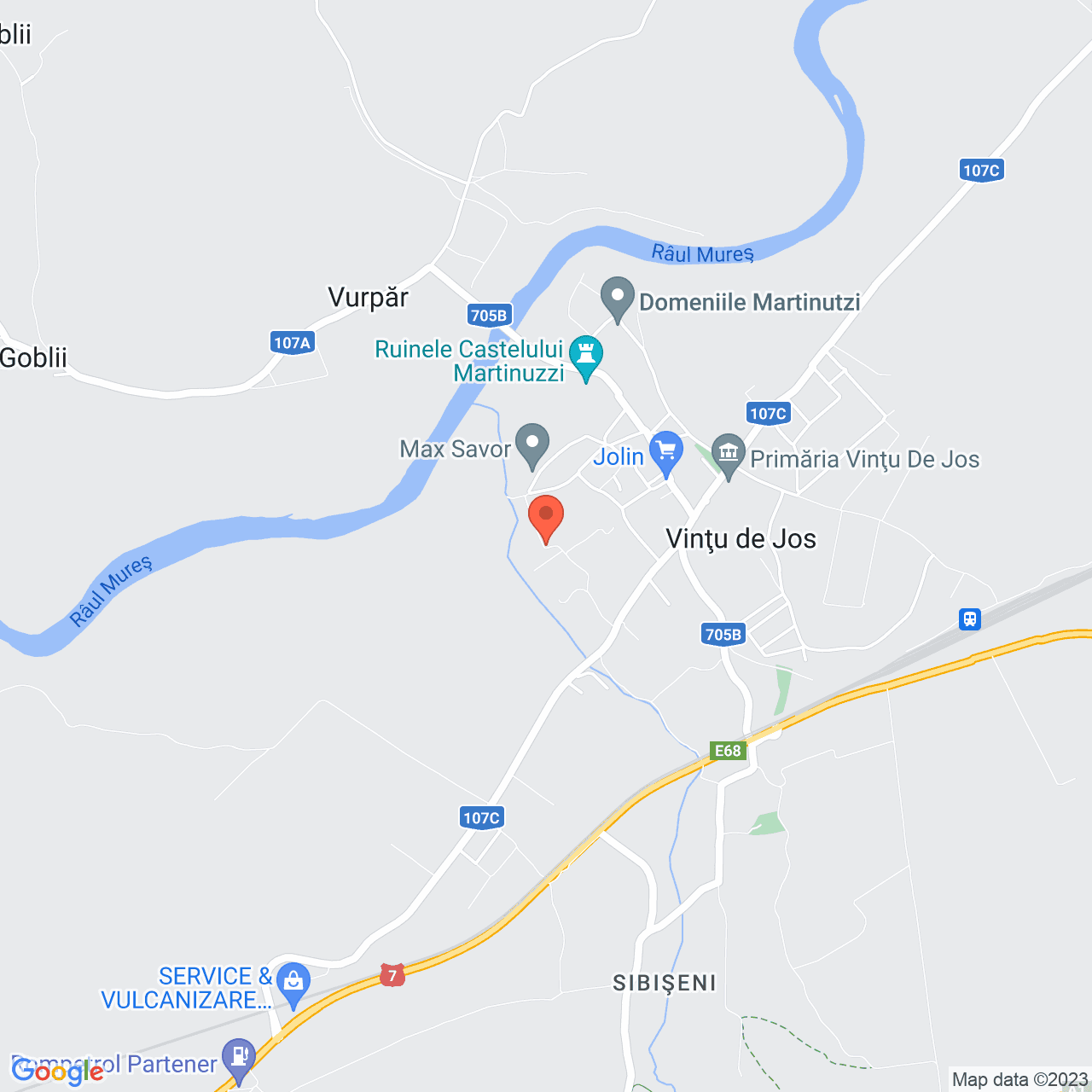 Poza harta streetview, zoom 14, adresa Vințu de Jos, , judetul