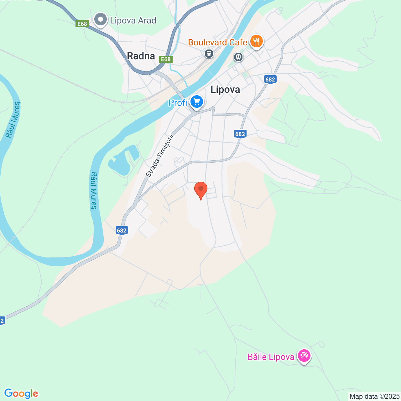 Poza harta streetview, zoom 14, adresa Lipova, str. Lugojului nr.6, , judetul