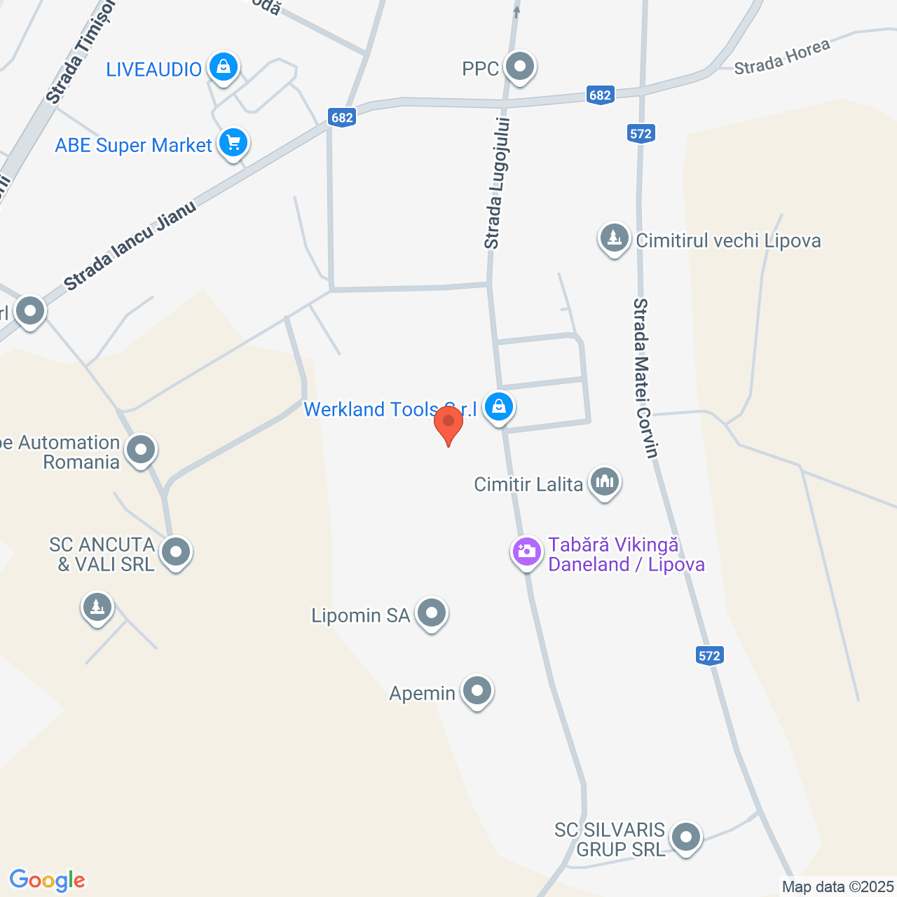Poza harta streetview, zoom 16, adresa Lipova, str. Lugojului nr.6, , judetul
