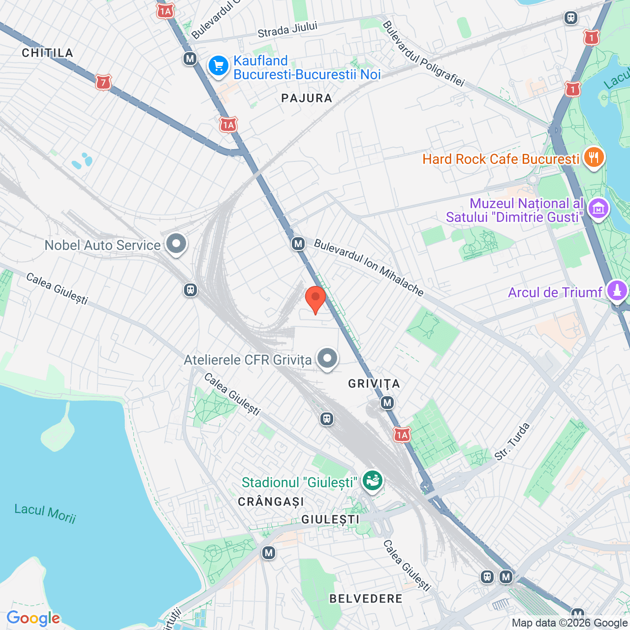 Poza harta streetview, zoom 14, adresa Calea Griviței nr. 371, Sector 1, București, , judetul