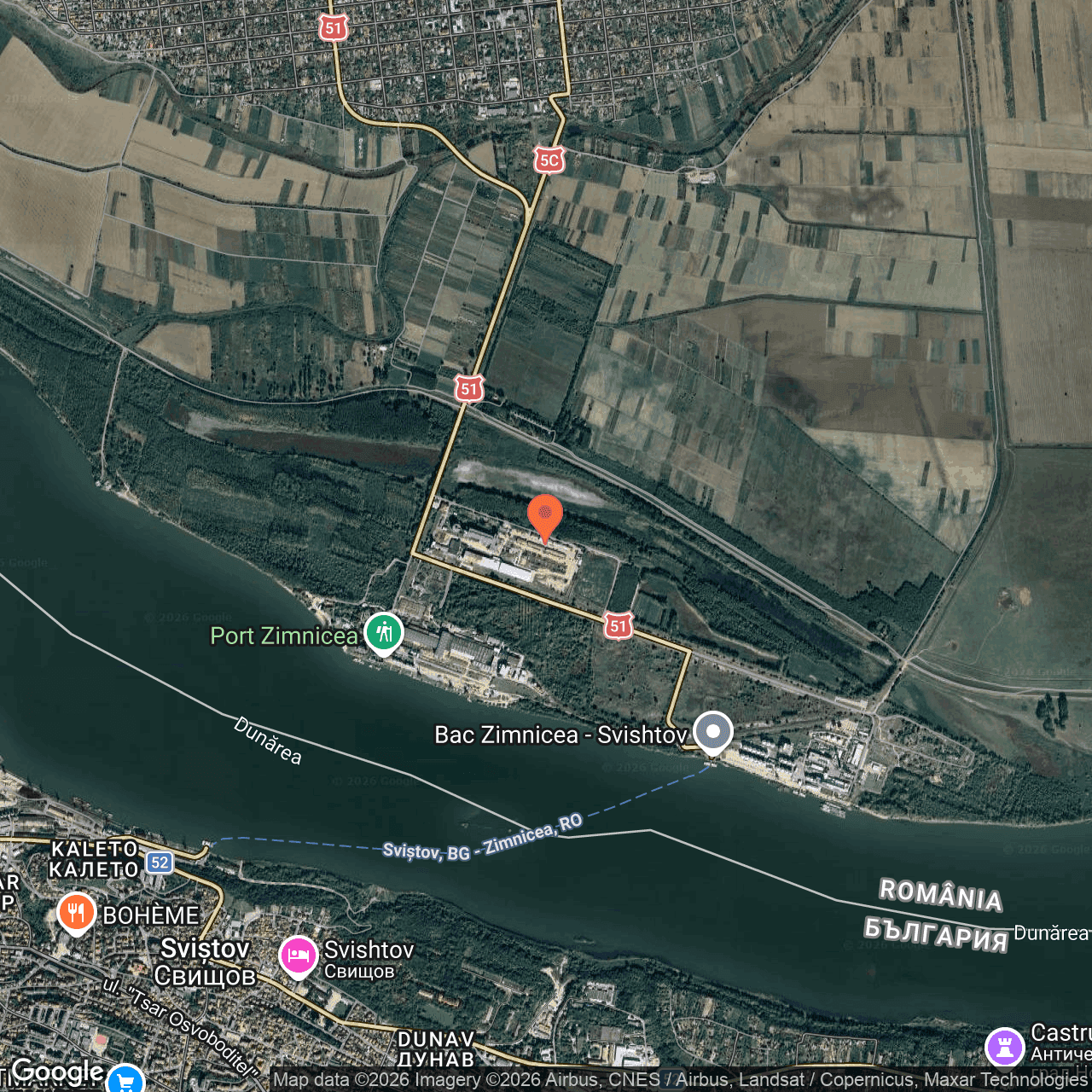Poza harta hybrid, zoom 14, adresa Str. Portului, Nr. 38, Zimnicea, , judetul