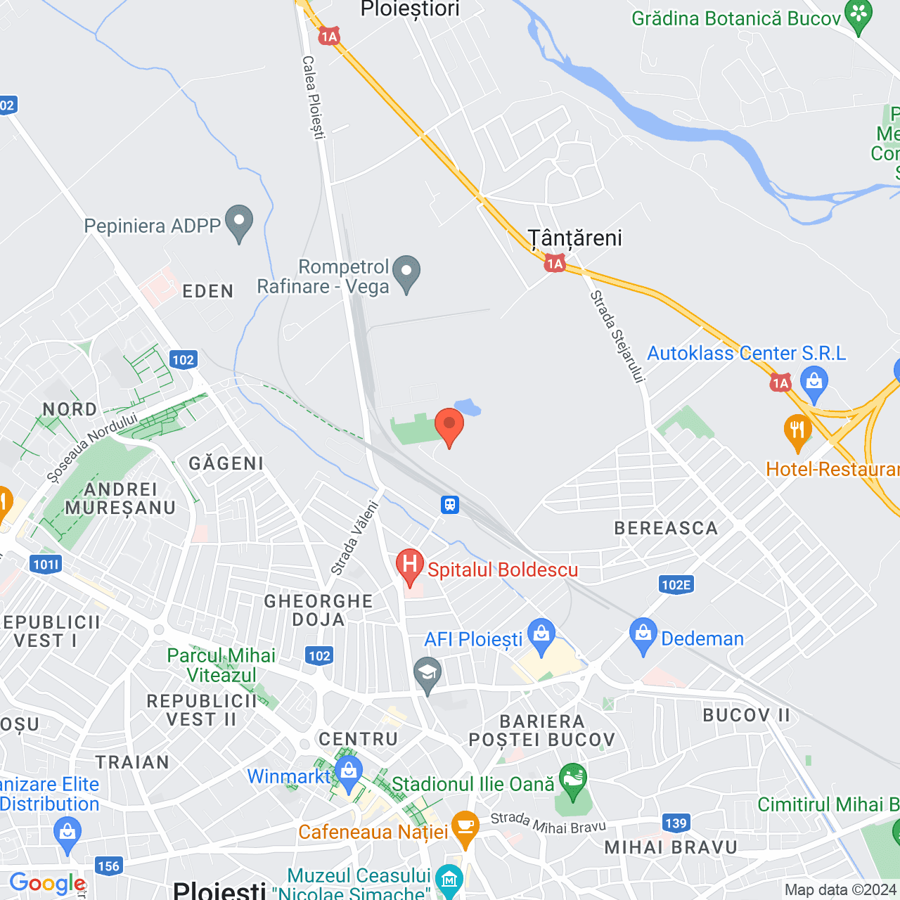 Poza harta streetview, zoom 14, adresa Ploiești, str.Cuptoarelor, nr.2, , judetul