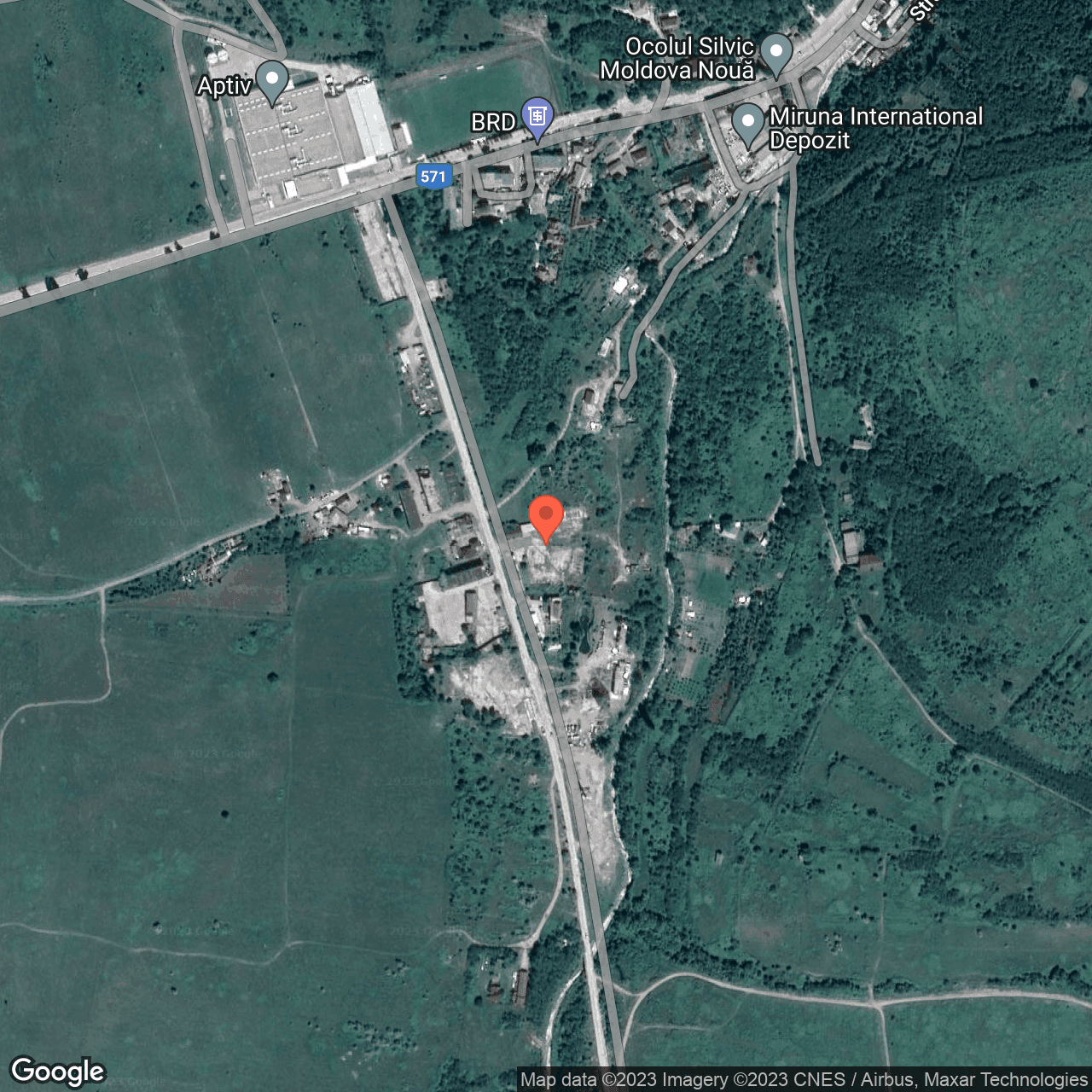 Poza harta hybrid, zoom 16, adresa Moldova Noua, , judetul