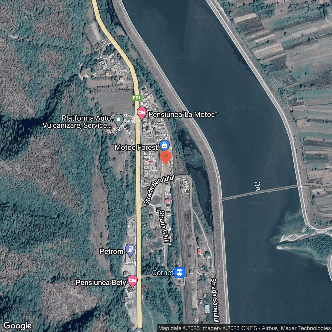 Poza harta hybrid, zoom 16, adresa Racovita Valcea, , judetul