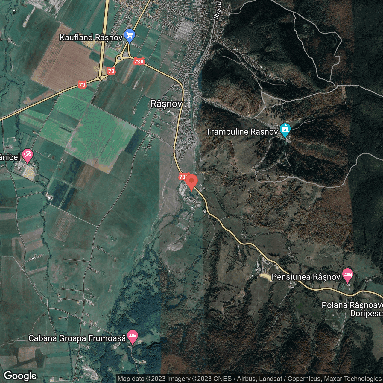 Poza harta hybrid, zoom 14, adresa Șoseaua Predealului Rasnov, , judetul