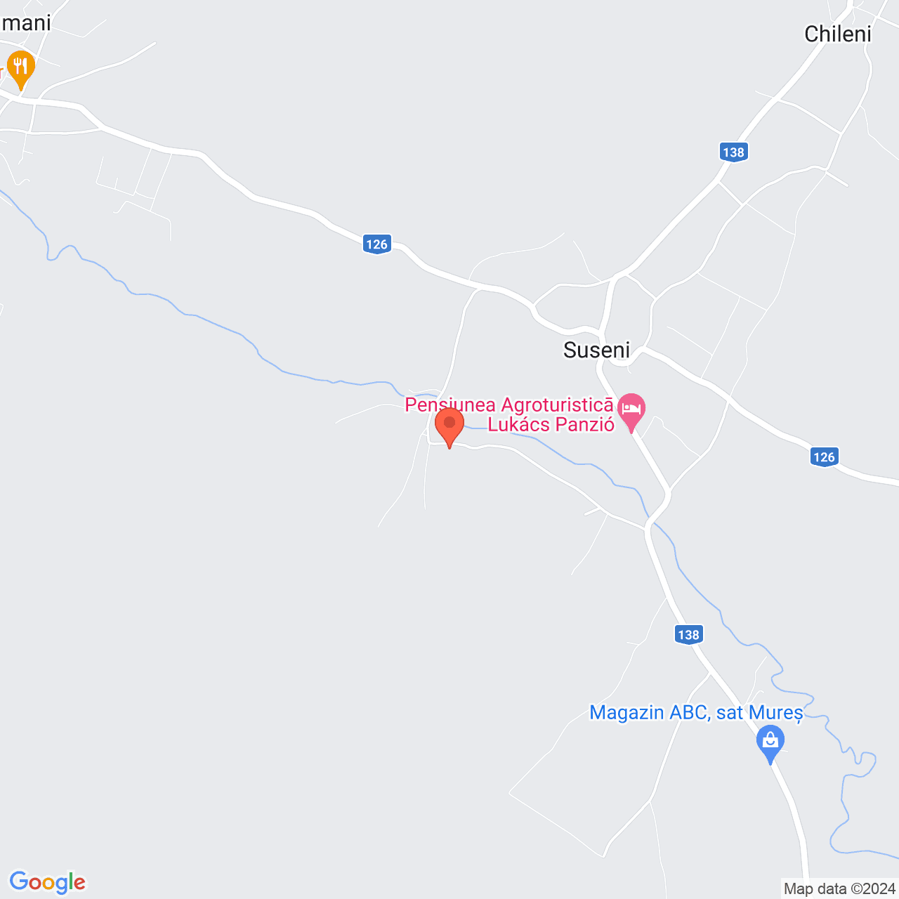 Poza harta streetview, zoom 14, adresa Suseni, jud. Harghita, , judetul