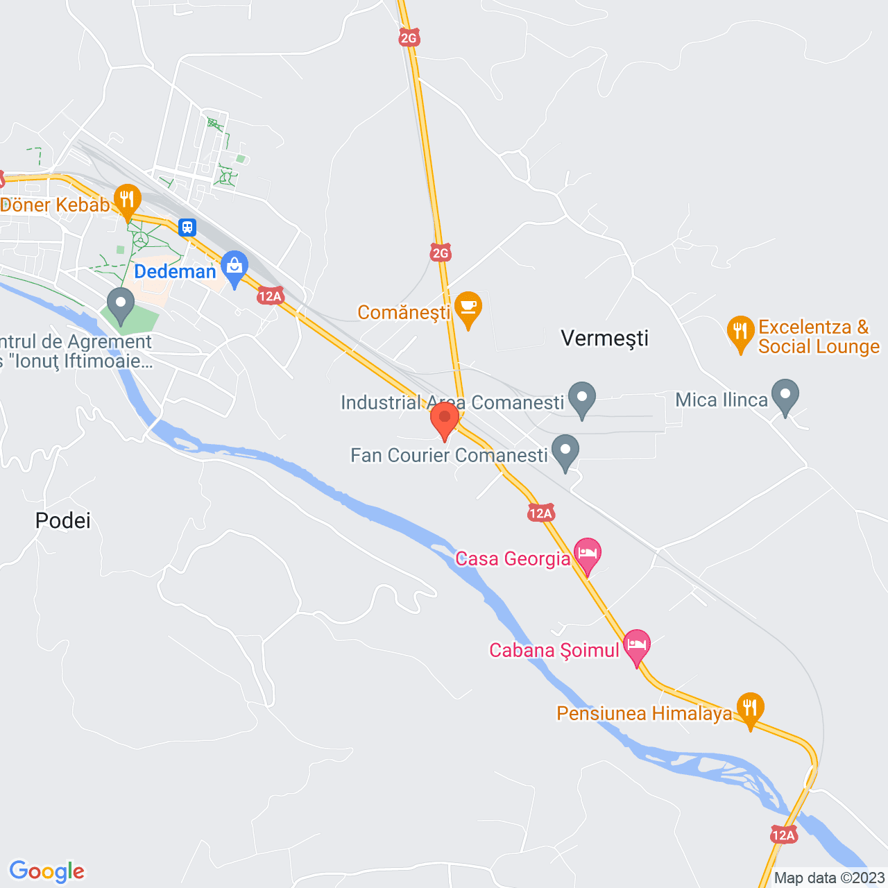 Poza harta streetview, zoom 14, adresa Comanesti str. Moldovei, nr. 40A, , judetul