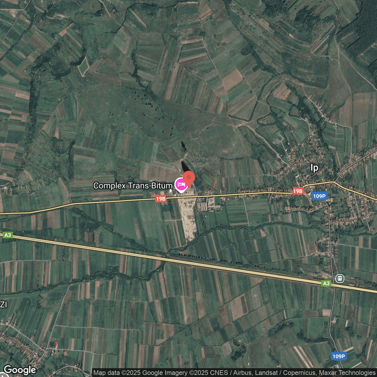 Poza harta hybrid, zoom 14, adresa Ip Salaj, , judetul