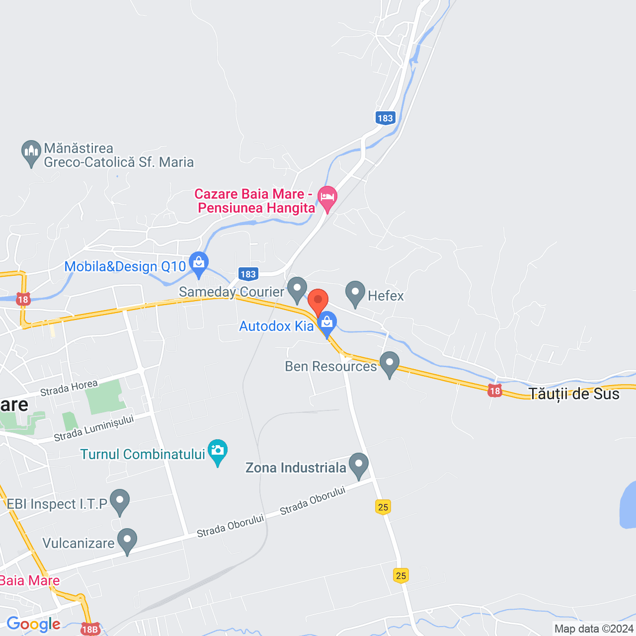 Poza harta streetview, zoom 14, adresa Baia Mare, str. Vasile Lucaciu, nr. 162, , judetul