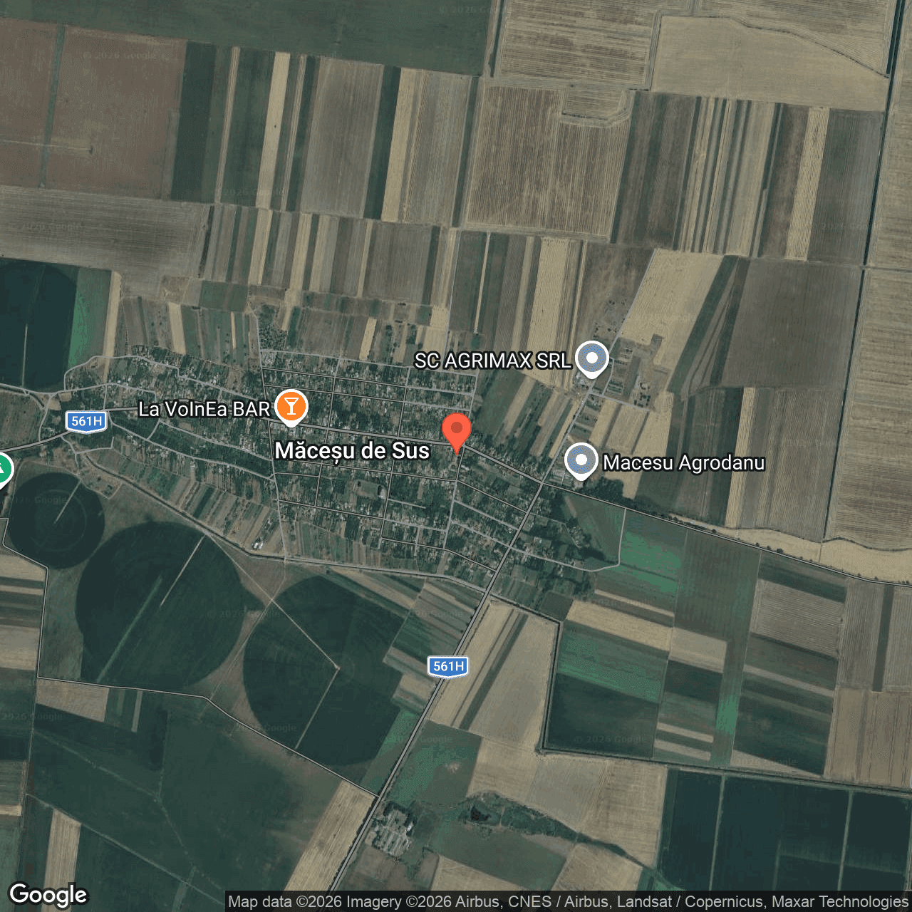 Poza harta hybrid, zoom 14, adresa Macesu de Sus, judet Dolj, , judetul
