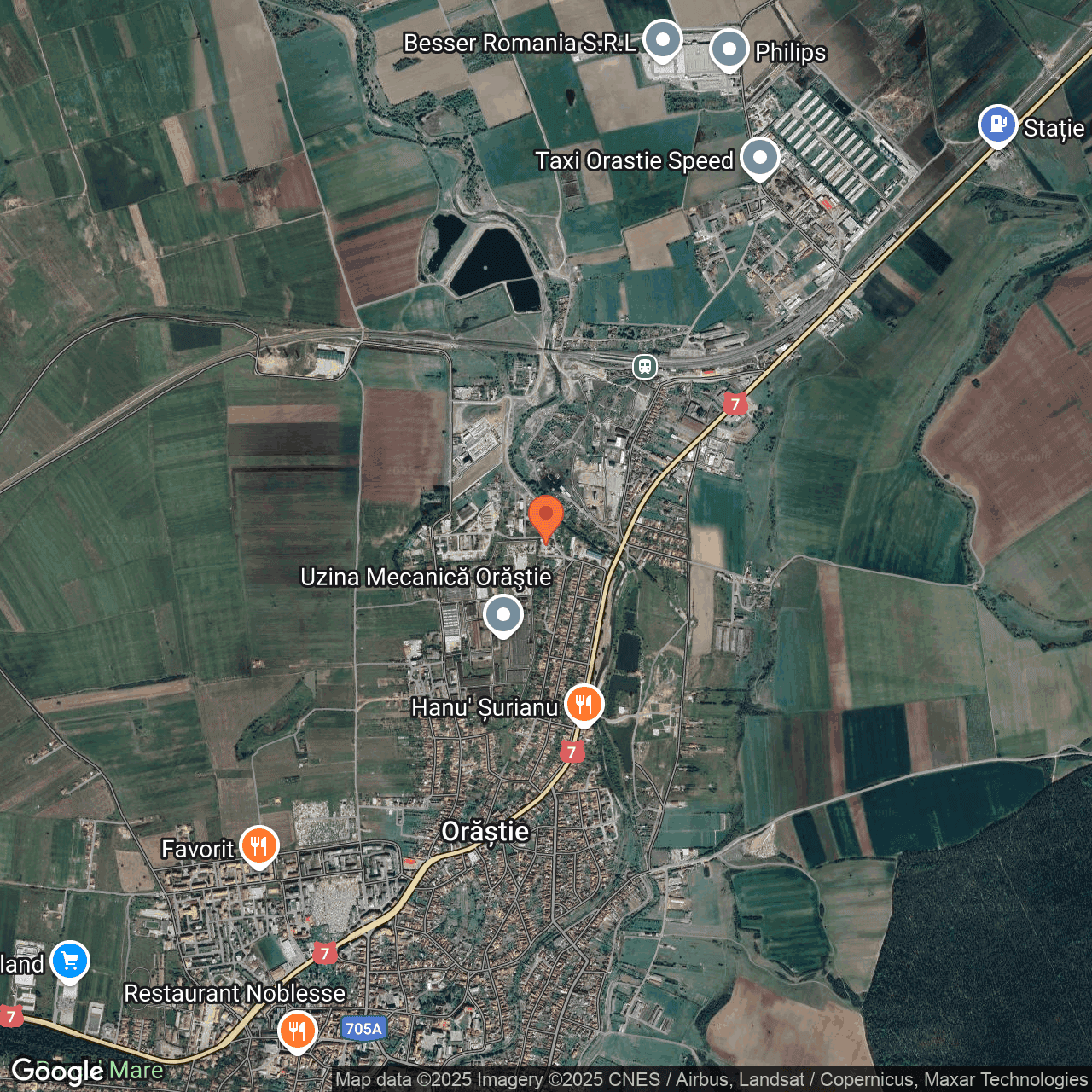 Poza harta hybrid, zoom 14, adresa Orăștie, str. Erou Muntean Ovidiu Nicolae, nr. 81, jud. Hunedoara, , judetul