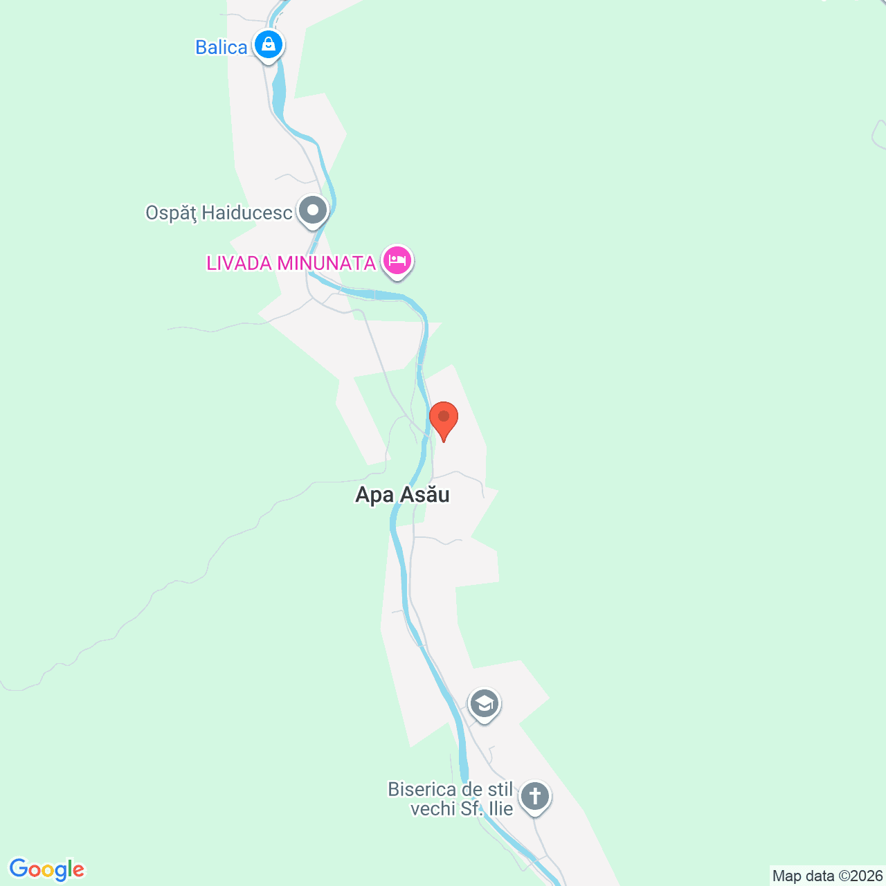 Poza harta streetview, zoom 14, adresa satul Apa Asău, comuna Asău, județul Bacău, , judetul