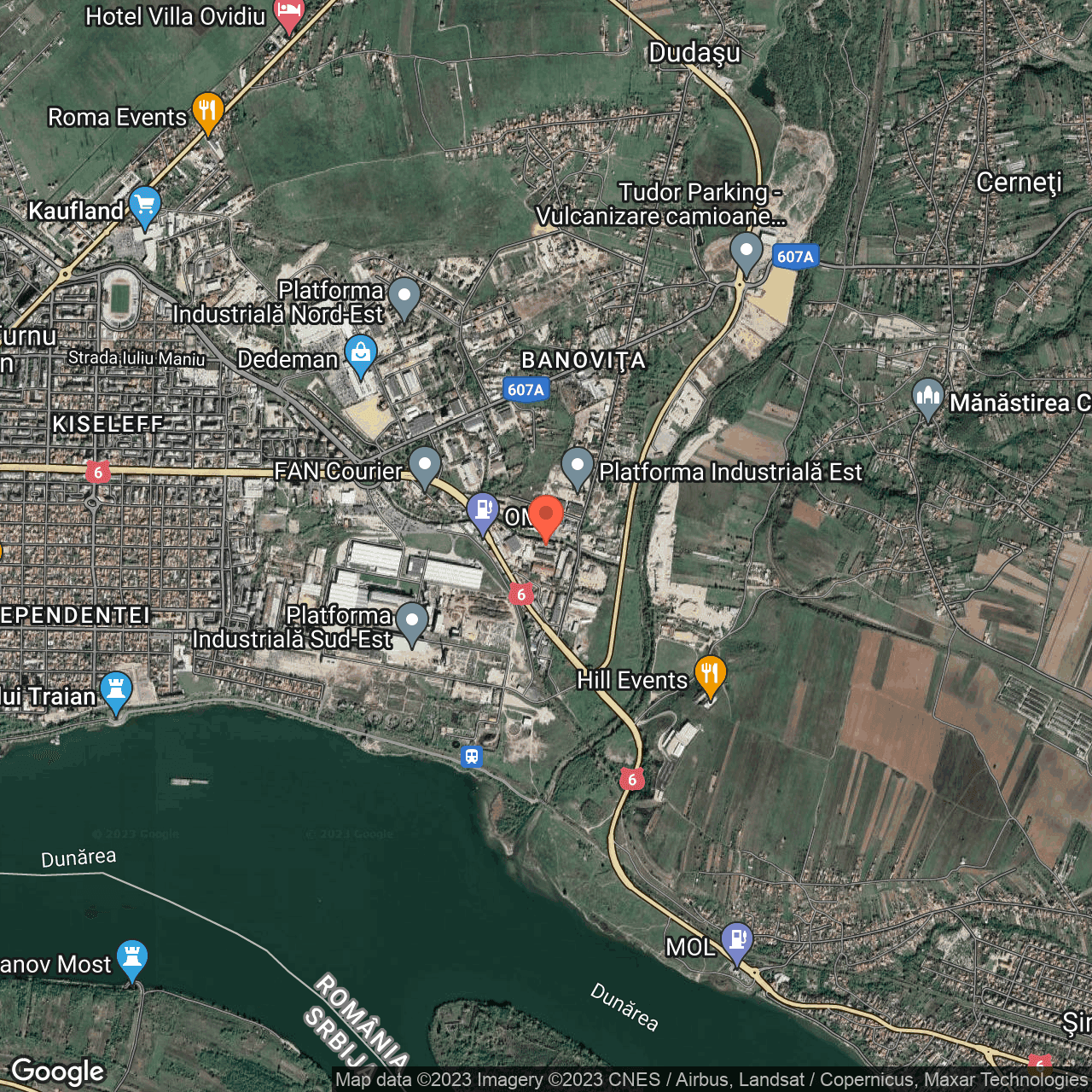 Poza harta hybrid, zoom 14, adresa Strada Banovitei nr. 3, Municipiul Drobeta Turnu Severin, , judetul