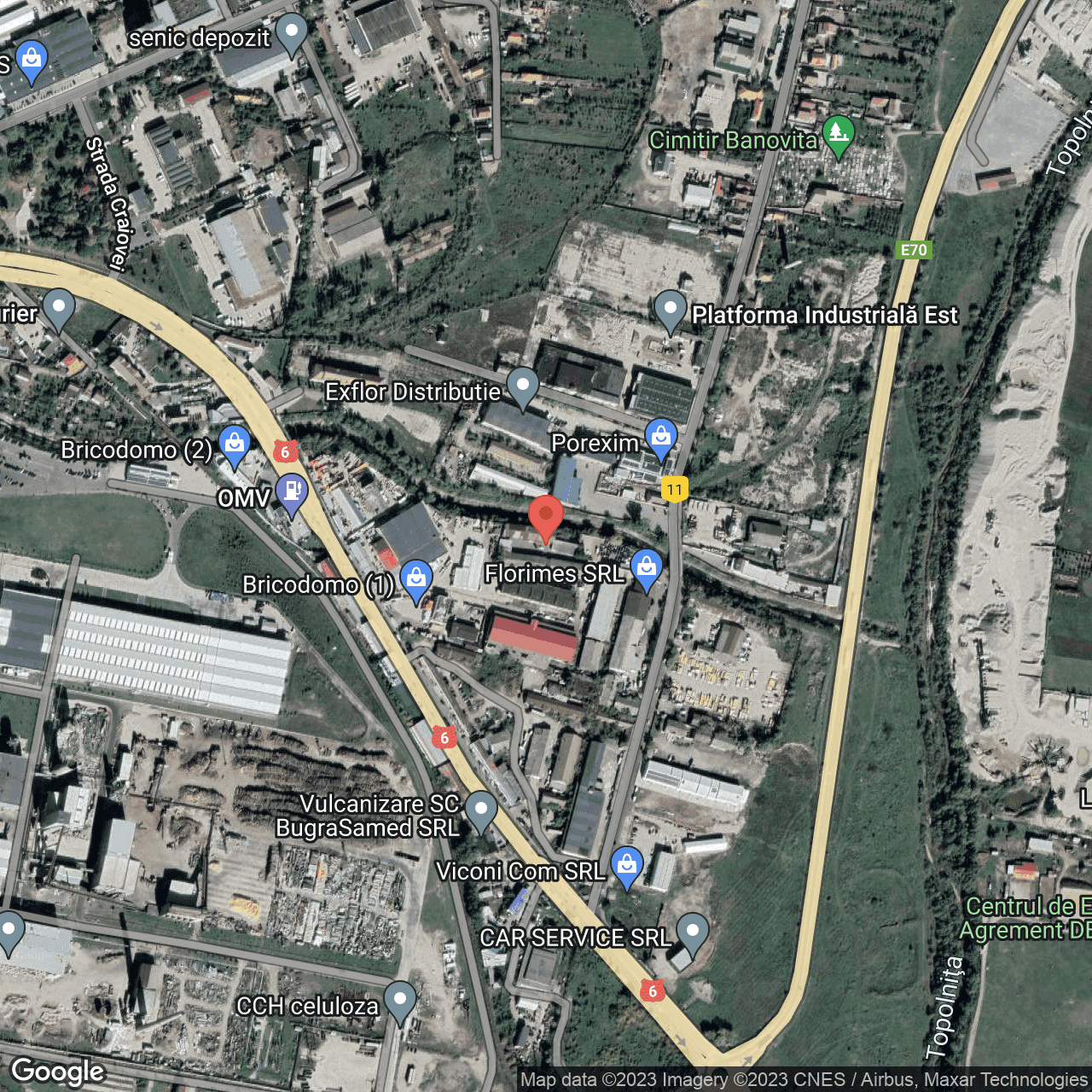 Poza harta hybrid, zoom 16, adresa Strada Banovitei nr. 3, Municipiul Drobeta Turnu Severin, , judetul