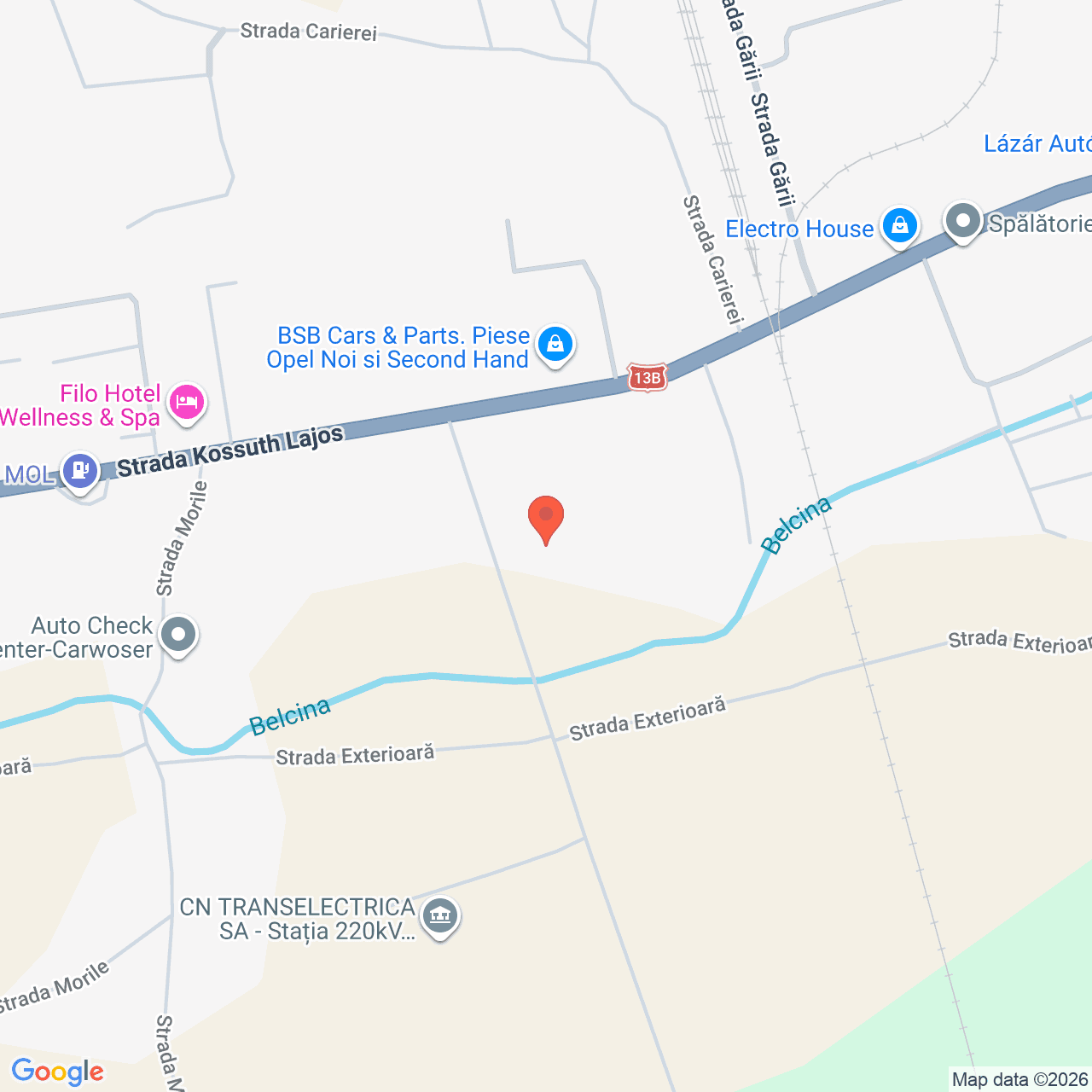 Poza harta streetview, zoom 16, adresa Gheorgheni Harghita Strada Kossuth Lajos 191, , judetul