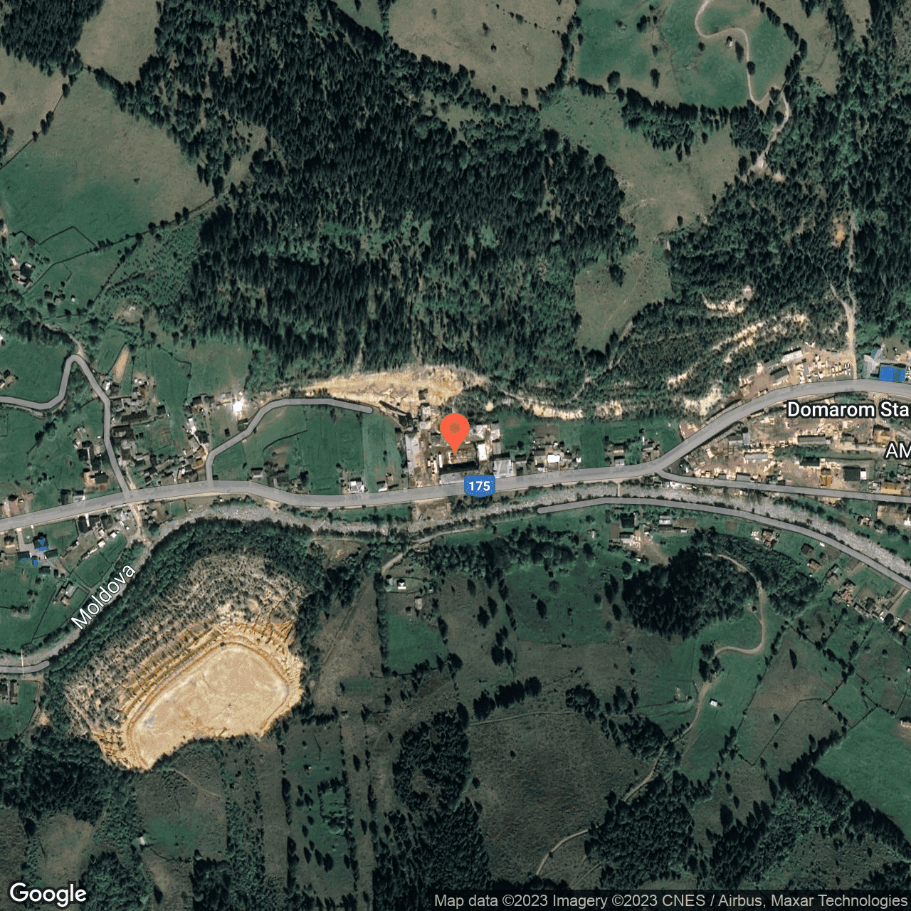 Poza harta hybrid, zoom 16, adresa Fundu Moldovei, , judetul