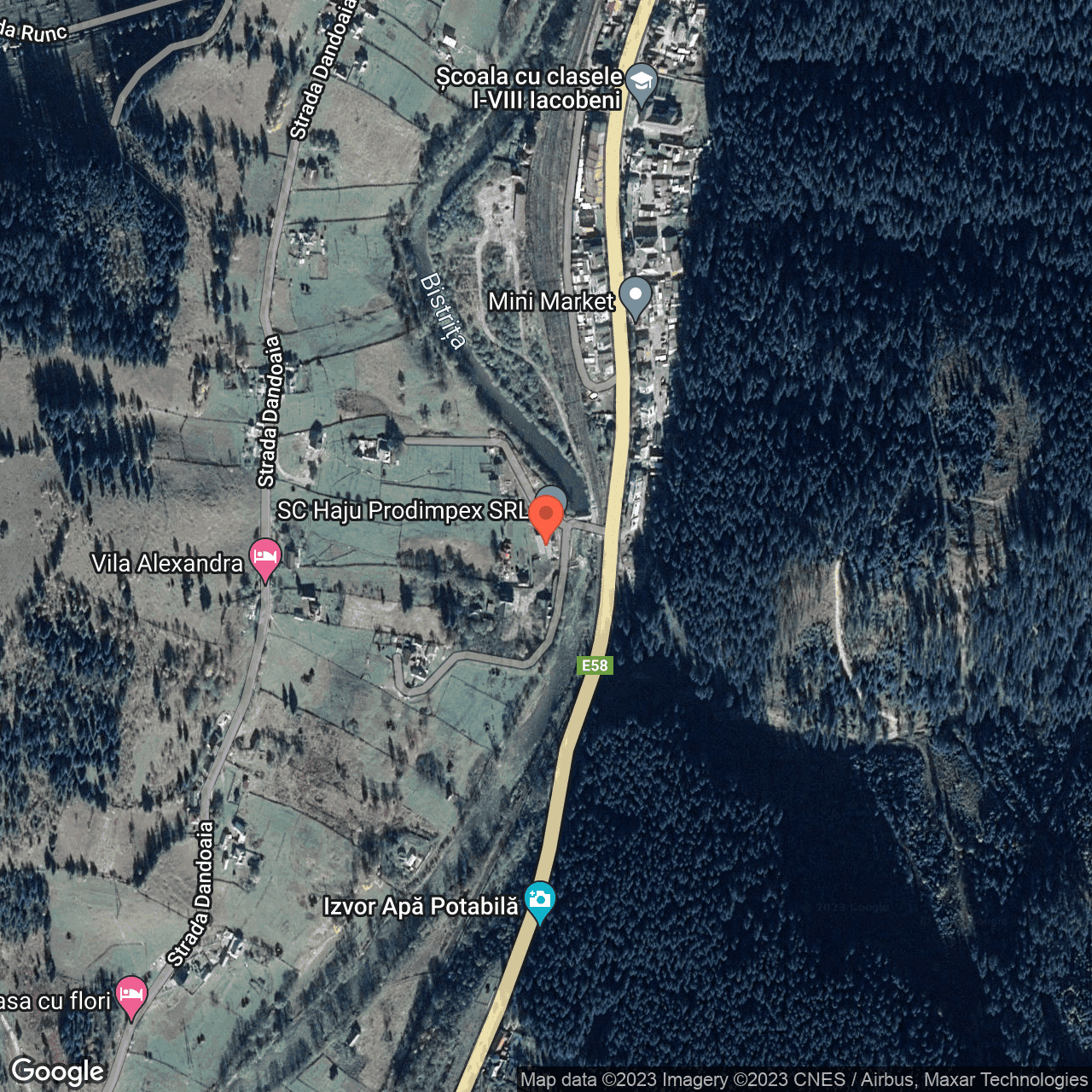 Poza harta hybrid, zoom 16, adresa Iacobeni, , judetul