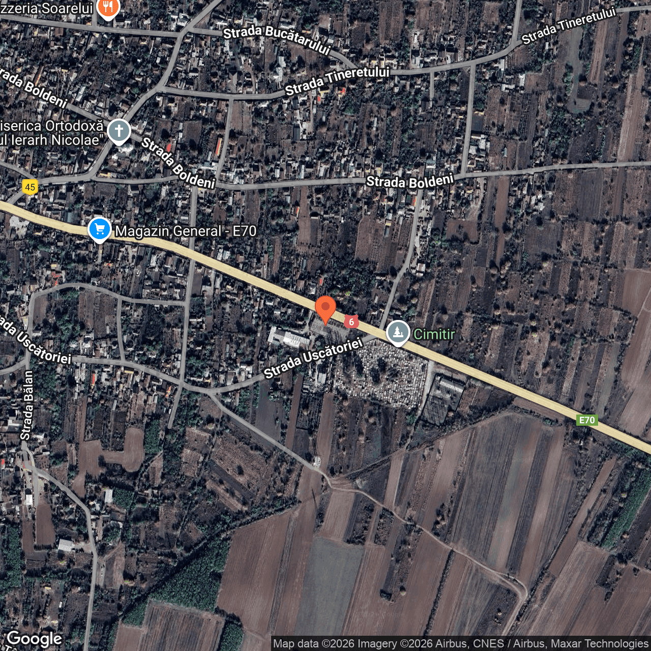 Poza harta hybrid, zoom 16, adresa Leu Dolj, , judetul